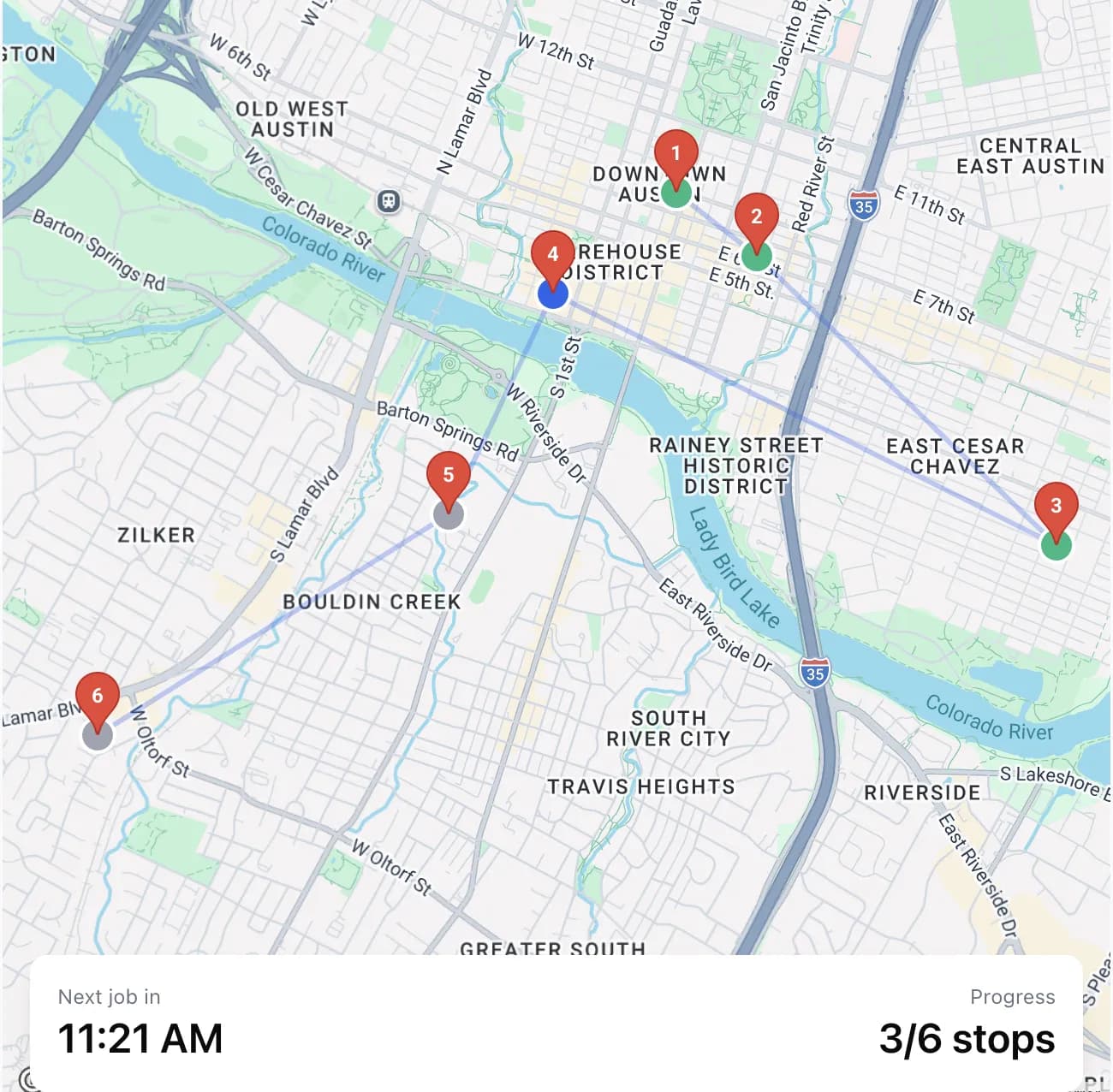 auto optimized routing map